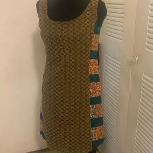 Judith march mocha crochet shift dress size M